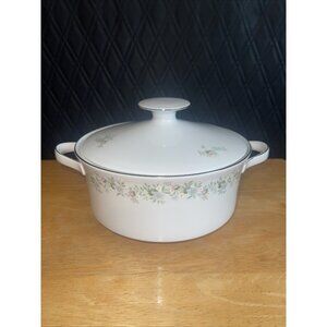 Schönwald Bavaria Germany Porcelain Floral Casserole Dish With Lid